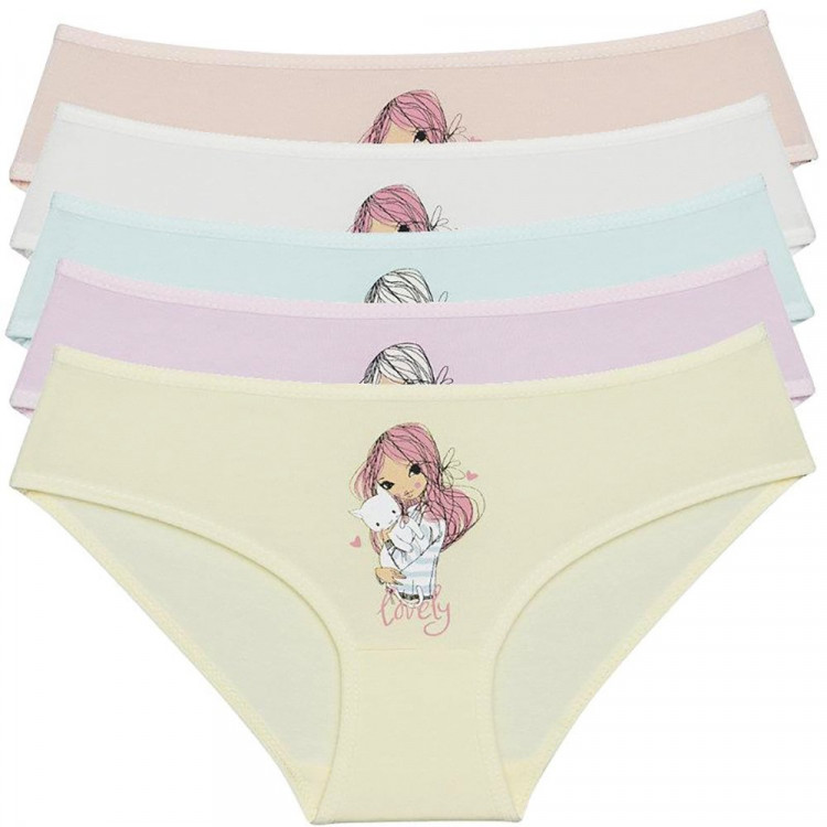 Трусы для девочки арт.415090 размер 36/146-152 (10/11) цвет в ассортименте 100% хлопок Трусы для девочки арт.415090 размер 36/146-152 (10/11) цвет в ассортименте 100% хлопок