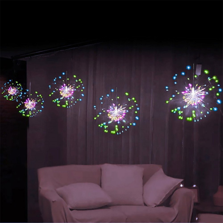 Гирлянда эл.д/дома занавес Бахрома 3*0,4/0,6м 500LED "Сфера" цв.мульти (с.провод) арт.725-0002