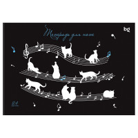Тетрадь для нот А5 24 листа скоба (BG) Мяу-музыка арт.ТН5ск24 57829