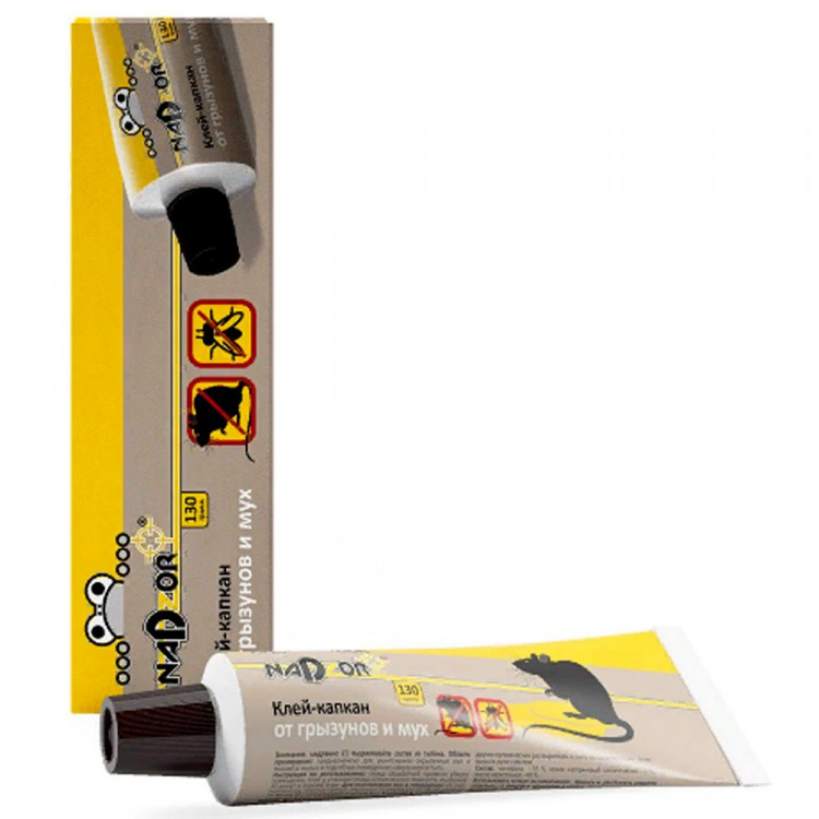 Клей от грызунов и насекомых NADZOR 135г арт.NASA135 (ст.25/50) Клей от грызунов и насекомых NADZOR 135г арт.NASA135 (ст.25/50)