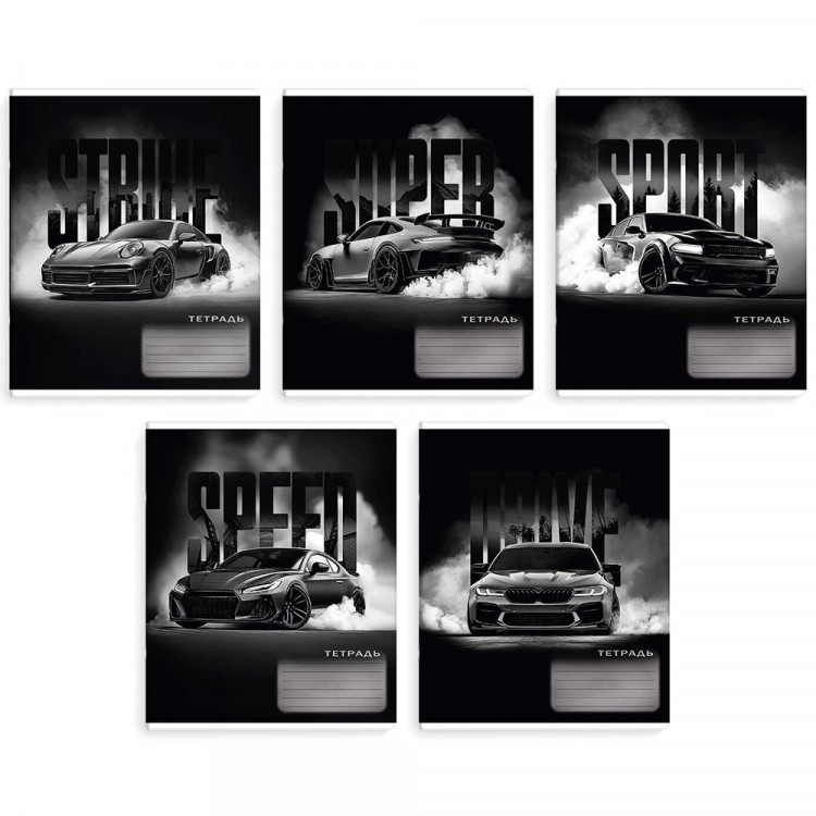 Тетрадь 12 листов клетка (Феникс) Форсаж ассорти арт.70902