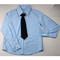 Блузка для девочки (Kevin Young) длинный рукав цвет голубой арт.R105714 размерный ряд 44/164-48/176 Блузка для девочки (Kevin Young) длинный рукав цвет голубой арт.R105714 размерный ряд 44/164-48/176