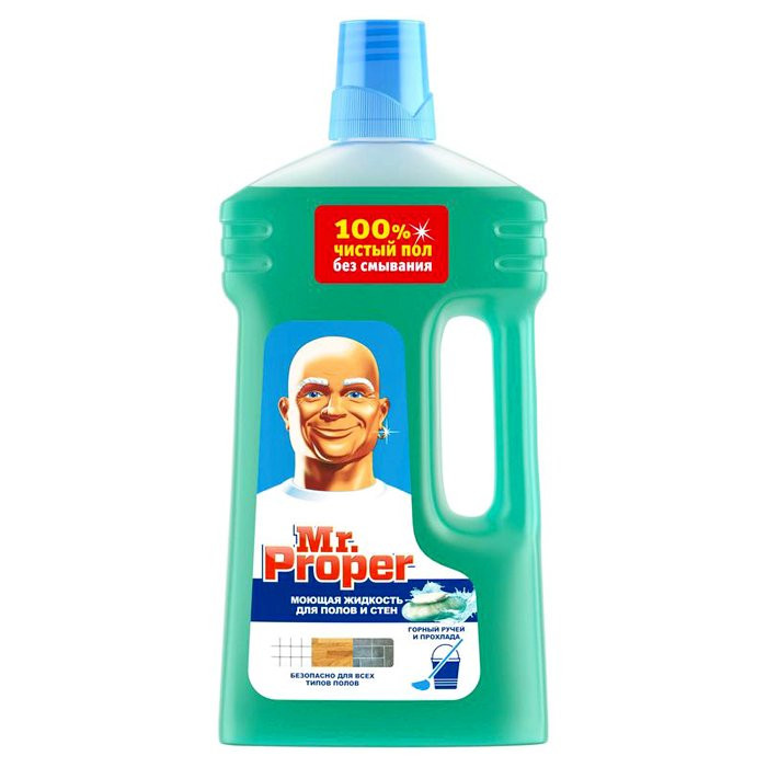 Моющее средство для пола Mr. Proper 1000мл Бережная уборка