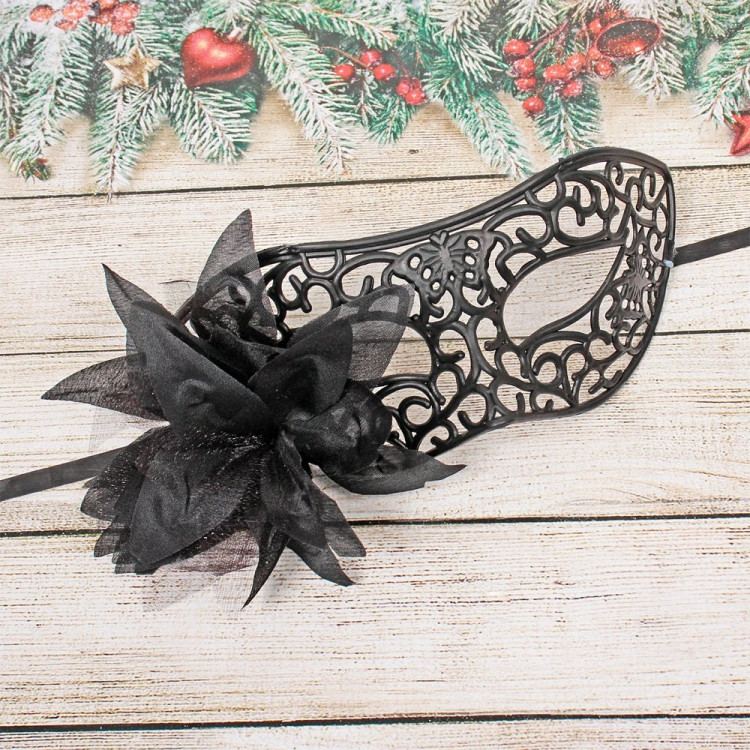 Маска карнавальная на глаза пластик "Волшебство" цв.микс арт.774-199