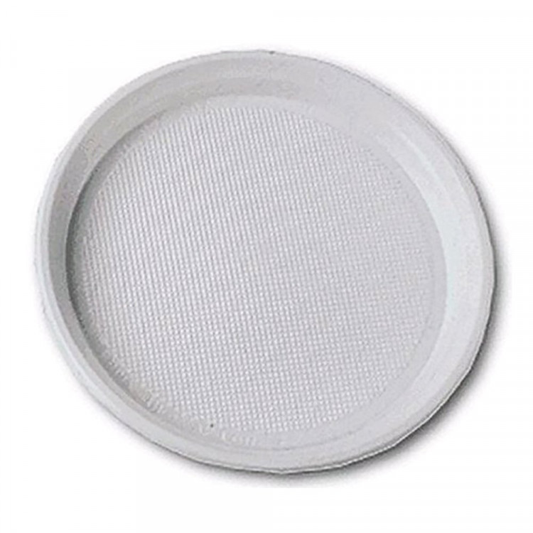 Тарелка пластиковая 1-секционная d-220мм, упаковка 100шт. (Ст.1/16)