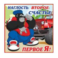 юМагнит СИМВОЛ ГОДА "Обезьянка" 6см асс. арт.2016-10