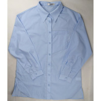 Блузка для девочки (Делорас) длинный рукав цвет голубой  арт.63823С размерный ряд 36/140-46/170