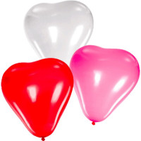 ЛИКВИДАЦИЯШар воздушный в форме сердца  25см deVENTE красный, роз, белый.9061110