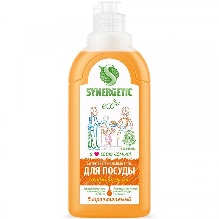 Моющее средство для посуды Synergetic 1000мл Апельсин арт.103056/14 (Ст.14)