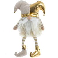 Игрушка декор. "Гном" 21см цв. золотой арт.813471