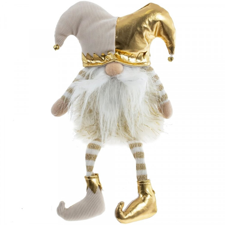 Игрушка декор. "Гном" 21см цв. золотой арт.813471