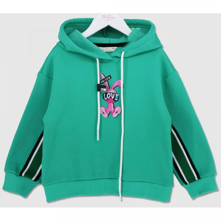 Джемпер для девочки (Deloras) артикул 19566 р.26/98-32/128 цвет мятный