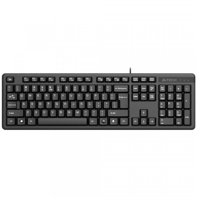 Клавиатура провод. A4Tech KK-3 черный USB