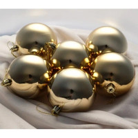 Шар пластик 15см "Глянец" цв.золото арт.РШ150Г-01зол.