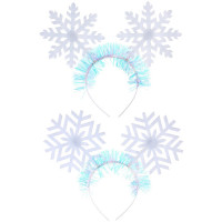 Ободок карнавальный "Весёлые снежинки" цв.асс. арт.774-162