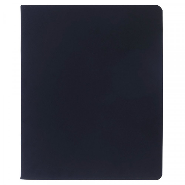 Тетрадь А5 клетка 48 листов скоба (Hatber) SoloMatte Черный бархат soft-touch ламинация запечатанный титульный лист скругленные углы арт.48Т5лВ1