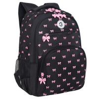 Рюкзак для девочек (Grizzly) арт.RG-568-2/1 чёрный 28х39х20 см