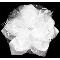 Бант для волос белый Arco Carino 15см арт.169 Бант для волос белый Arco Carino 15см арт.169