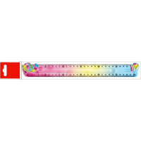 Линейка 30см (deVENTE) гибкая радужная Rainbow Flex арт.5091206