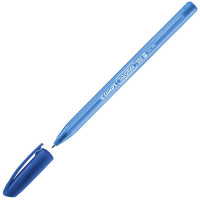 Ручка шариковая не прозрачный корпус (Luxor) "InkGlide 100 Icy" синяя, масляная, игольчатый стержень, трехгранный корпус, 0,7мм арт.16702 (Ст.12