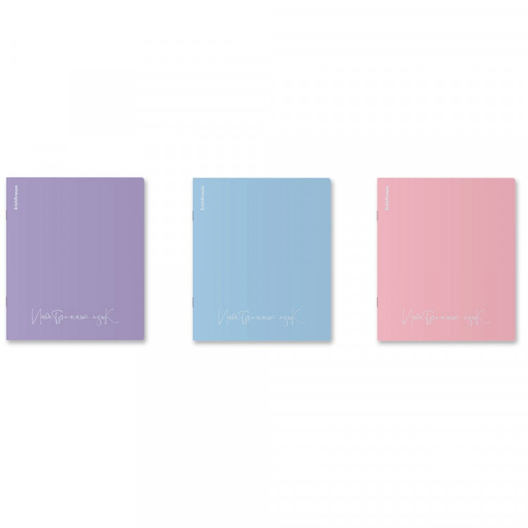 Тетрадь предметная 48 листов (ErichKrause) Pastel ассорти Иностранный язык пластиковая обложка арт.59694