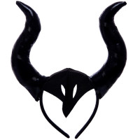 Ободок карнавальный "Дьяволёнок" цв.черный арт.776-355