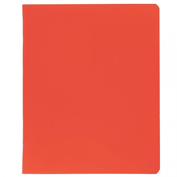 Тетрадь А5 клетка 48 листов скоба (Hatber) SoloMatte Красный шелк soft-touch ламинация запечатанный титульный лист скругленные углы арт.48Т5лВ1