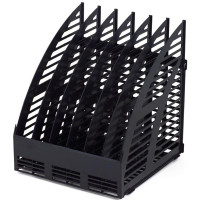 Вертикальный накопитель 06 отделений черный Attache арт.145951 