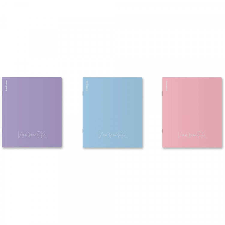 Тетрадь предметная 48 листов (ErichKrause) Pastel ассорти Информатика пластиковая обложка арт.59695