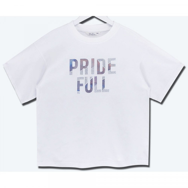 Футболка для девочки арт.Deloras 22636 размерный ряд 34/134- 44/164 цвет черный