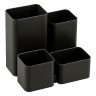Подставка для канцелярских принадлежностей (СТАММ) ЮНИОР черный арт.ОР21