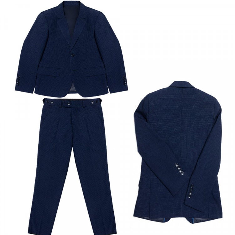 Костюм для мальчика (BROSTEM) артикул 802-Н8П (пиджак+брюки) размер 38/146-42/158 цвет синий Костюм для мальчика (BROSTEM) артикул 802-Н8П (пиджак+брюки) размер 38/146-42/158 цвет синий