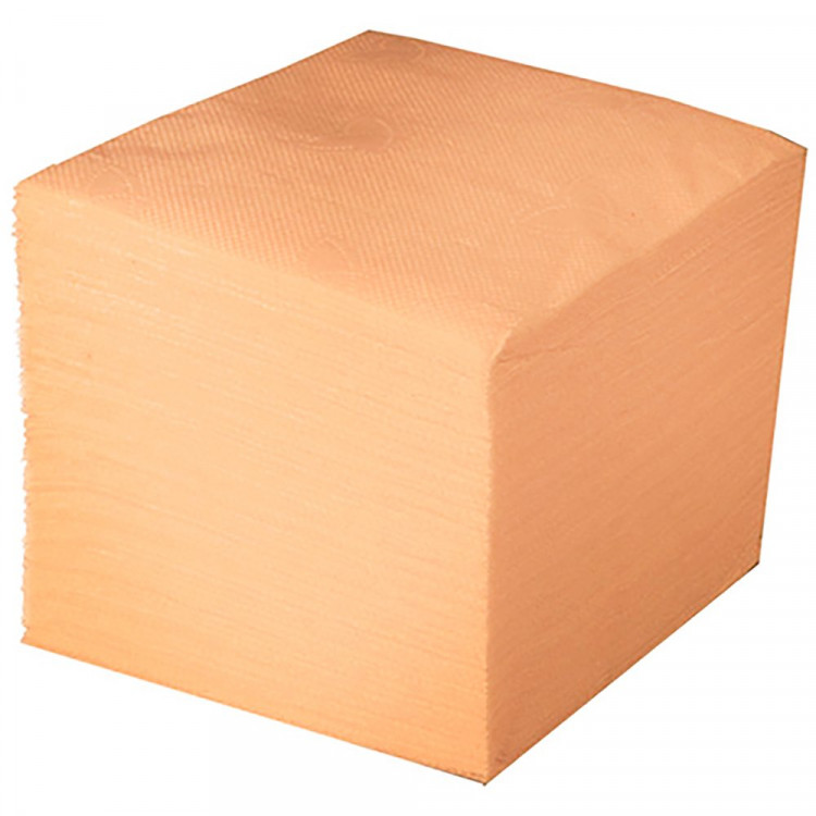 Салфетки 100штук  в пачке Персиковые (Ст.42)