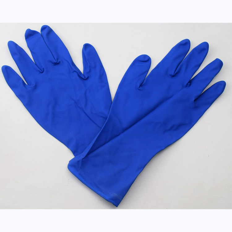 Перчатки латексные High Risk синие  размер L без индивидуальной упаковки 1 пара