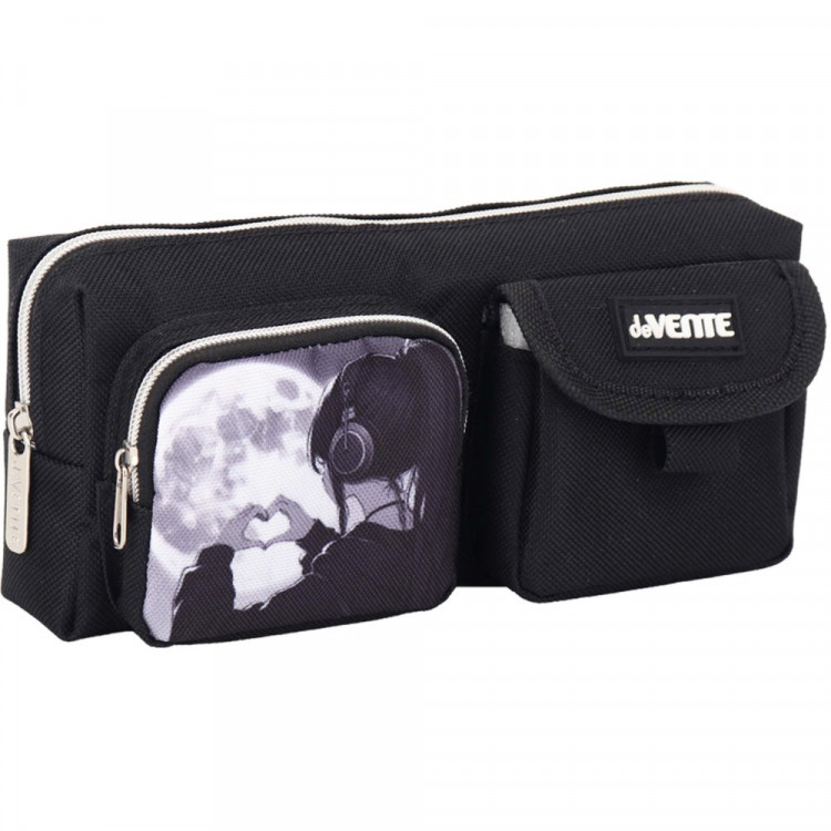 Пенал-косметичка 1 отделение deVENTE  Серебряная Луна (Silver Moon) 210x85x60мм арт.7020617