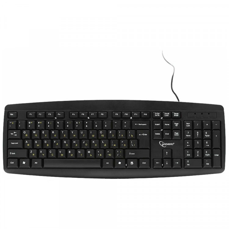 Клавиатура провод. Gembird KB-8351UBL, черный