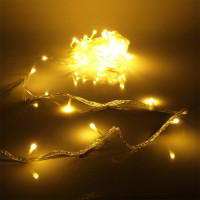 Гирлянда эл.д/дома точечная 09,5м 100LED "Bright light" (св.провод) цв.т.белый 8реж. арт.725-0044