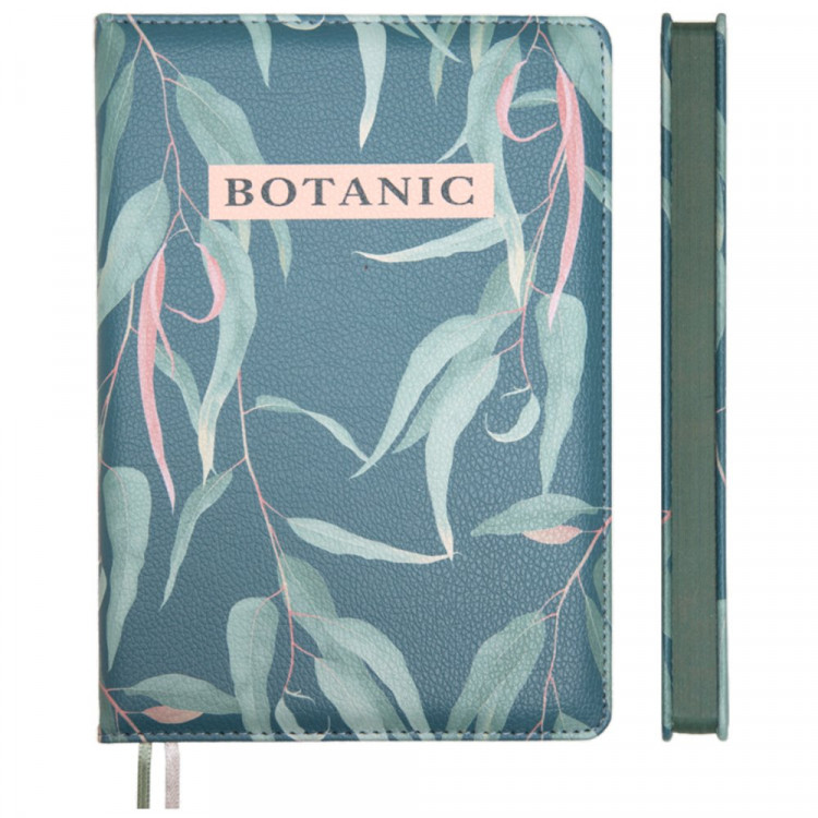 Ежедневник А5 недат. к/з deVENTE "Botanic" оливковый, оливковый срез, 136л, 2 ляссе арт.2334617 Ежедневник А5 недат. к/з deVENTE "Botanic" оливковый, оливковый срез, 136л, 2 ляссе арт.2334617