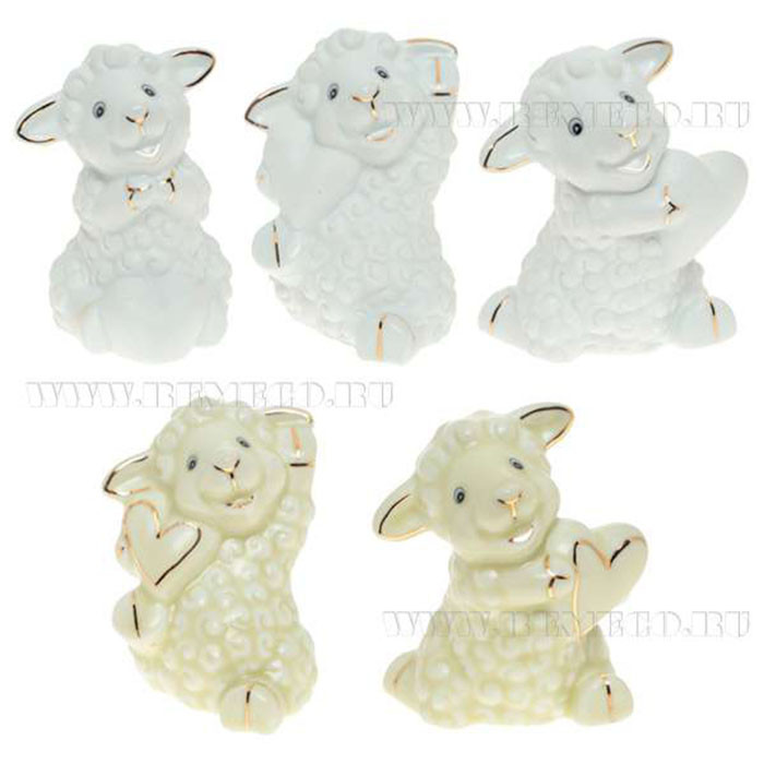 юСтатуэтка СИМВОЛ ГОДА "Овечка" 05см арт.671771 юСтатуэтка СИМВОЛ ГОДА "Овечка" 05см арт.671771