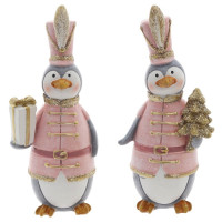 Статуэтка декоративная "Пингвин" 12,5см 2 вида цв.розовый арт.824903