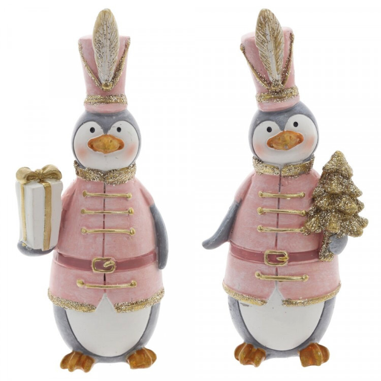 Статуэтка декоративная "Пингвин" 12,5см 2 вида цв.розовый арт.824903 Статуэтка декоративная "Пингвин" 12,5см 2 вида цв.розовый арт.824903