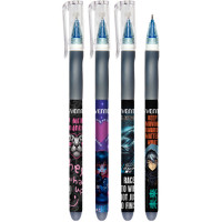 Ручка гелевая ПИШИ-СТИРАЙ (deVente) синяя 4 дизайна корпуса ассорти 0,5мм арт.5051627 (Ст.)