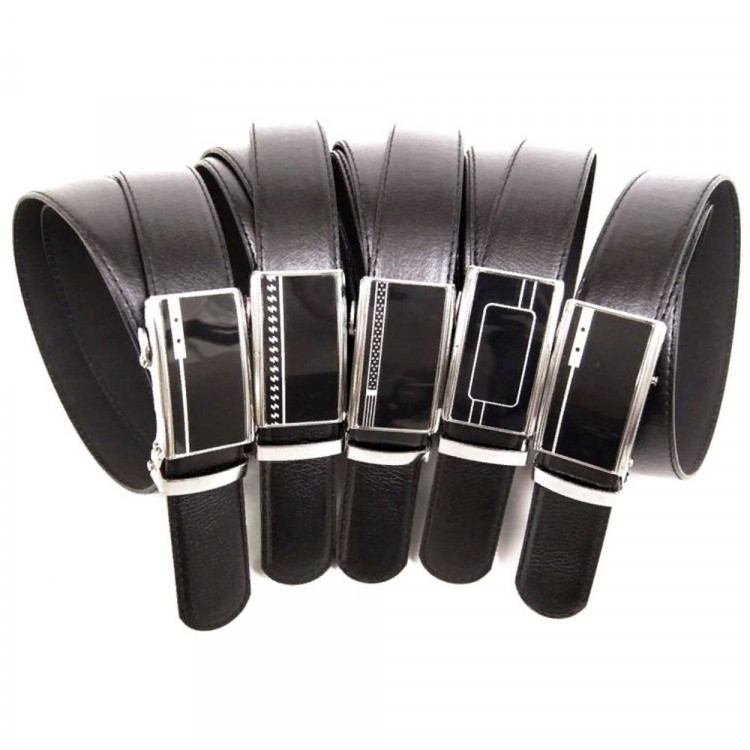 Ремень мужской цвет черный (100-120см) арт.935048-0001/935050-0001