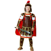 Костюм для мальчика Гладиатор (рубаха,кольчуга,плащ,щиты,шлем,меч) р.28/110-40/158 ткань арт.418