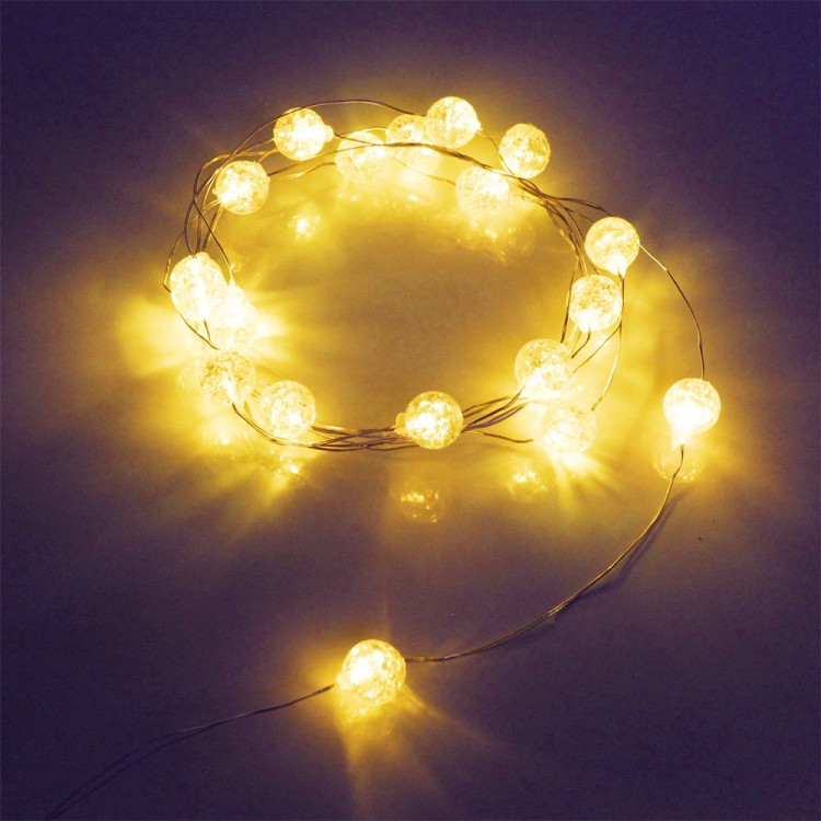 Гирлянда д/дома на батарейках 02м 20LED "Жемчужина" d-1см, цв.т.белый 3реж.арт.183-0217 Гирлянда д/дома на батарейках 02м 20LED "Жемчужина" d-1см, цв.т.белый 3реж.арт.183-0217