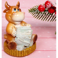 Копилка СГ "Бычок Дымок богатый" 9см арт.541-314 Копилка СГ "Бычок Дымок богатый" 9см арт.541-314