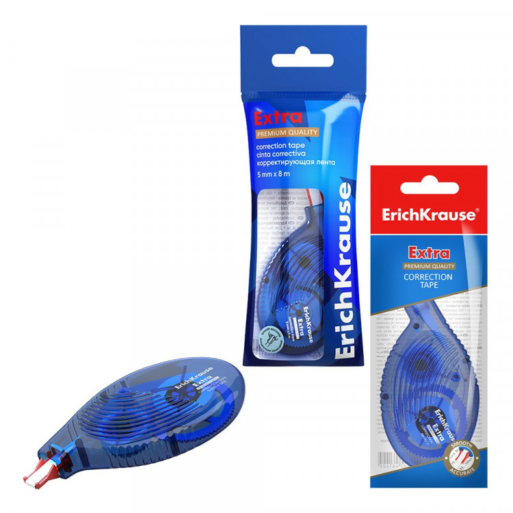 Корректирующая лента 5мм*8м ErichKrause Extra арт.ЕК46142 Корректирующая лента 5мм*8м ErichKrause Extra арт.ЕК46142