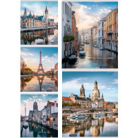 Тетрадь А5 клетка 48 листов скоба (Profit) Мировая архитектура мелованная обложка ассорти арт.48-9073 Тетрадь А5 клетка 48 листов скоба (Profit) Мировая архитектура мелованная обложка ассорти арт.48-9073