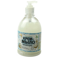 Мыло жидкое 500мл дозатор Saniterra райский кокос Мыло жидкое 500мл дозатор Saniterra райский кокос