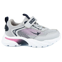 Кроссовки для девочки (Kapika) серый/розовый  верх-  искусственная кожа/текстиль  подкладка-текстиль размерный ряд 31-35 артикул 731148-3 Кроссовки для девочки (Kapika) серый/розовый  верх-  искусственная кожа/текстиль  подкладка-текстиль размерный ряд 31-35 артикул 731148-3